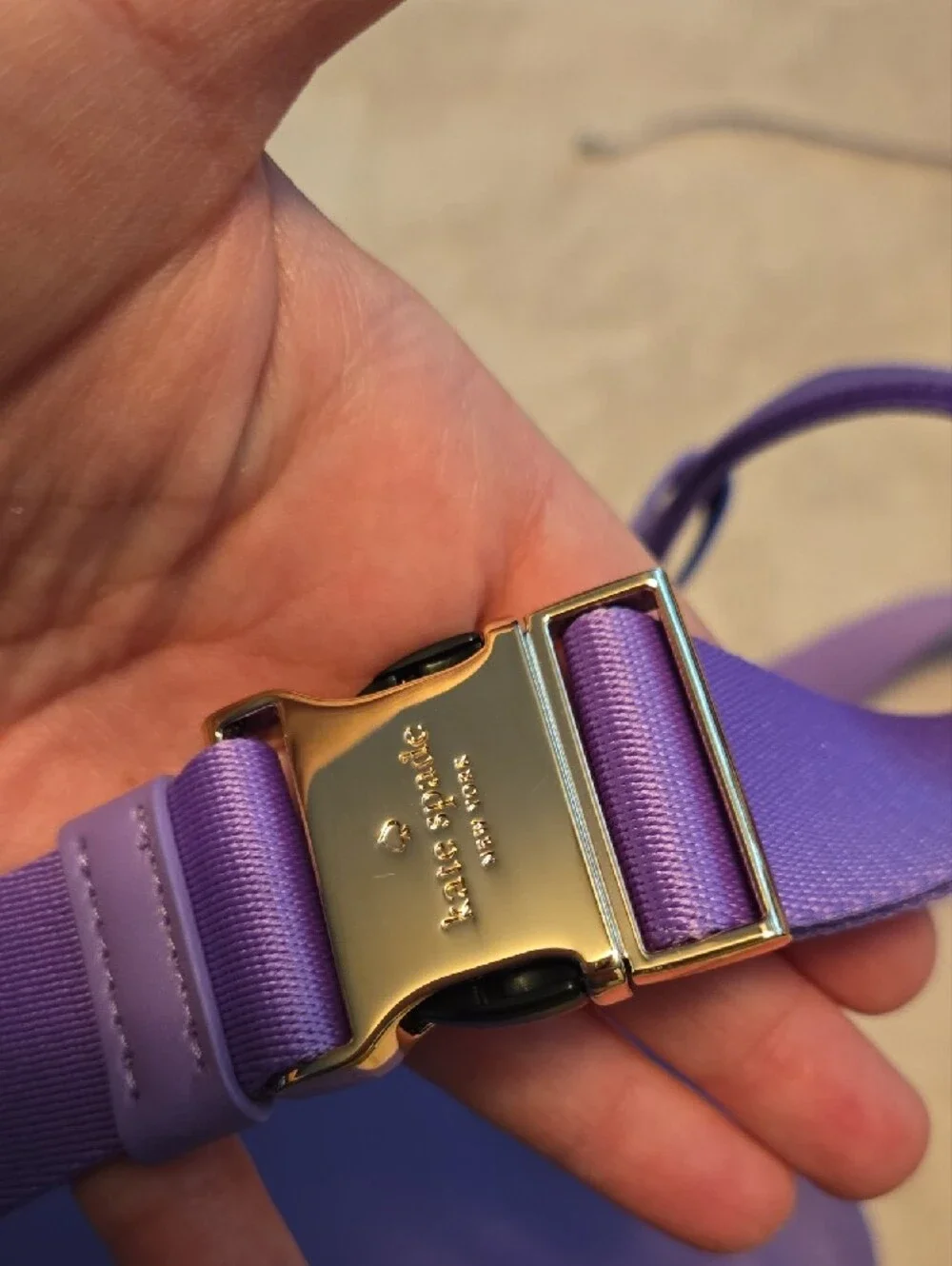kate spade Lavender Nylon Crossbody Belt Bag